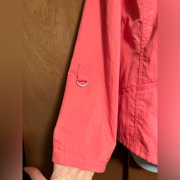 Chico's Women Lightweight Jack Long Sleeve Full Zip Track Jacket Pink Size 2 (L) - Picture 6 of 8